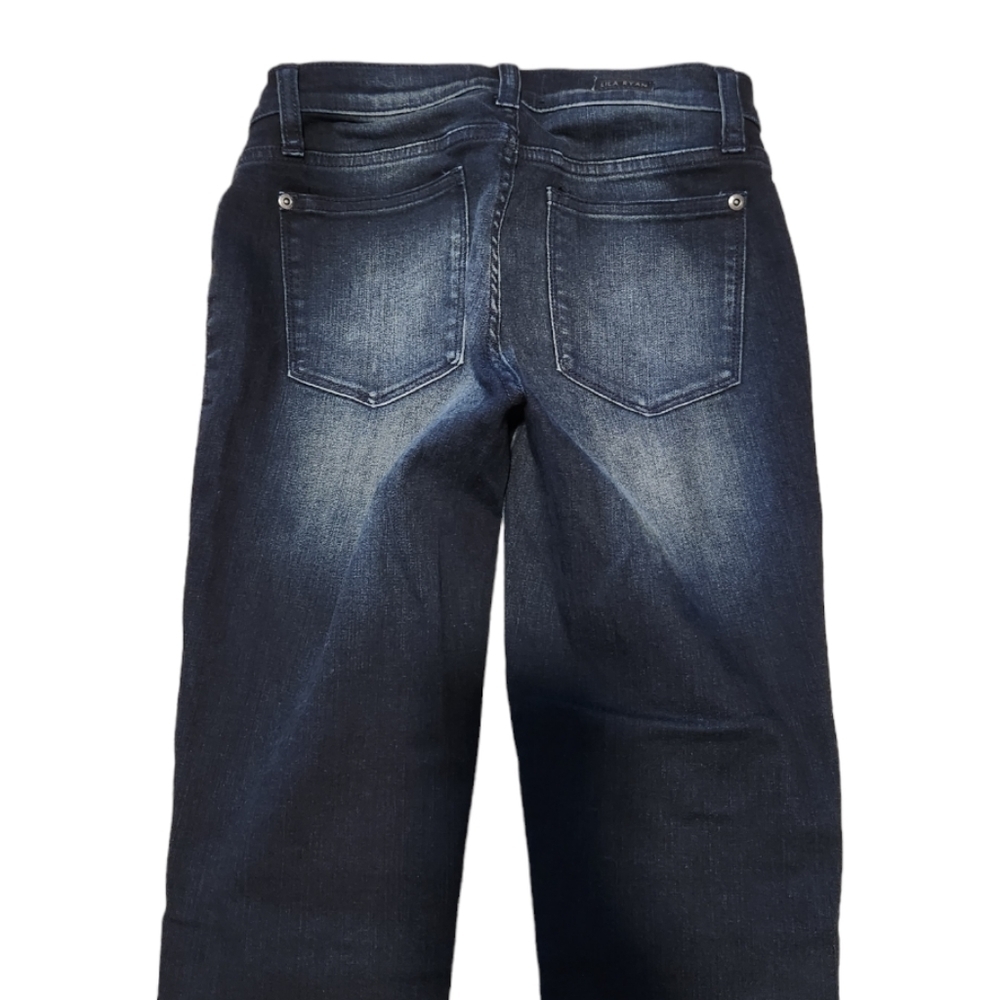 Lila Ryan Women's Dark Wash Skinny Denim Blue Jeans, 27 / 4 - Picture 7 of 12